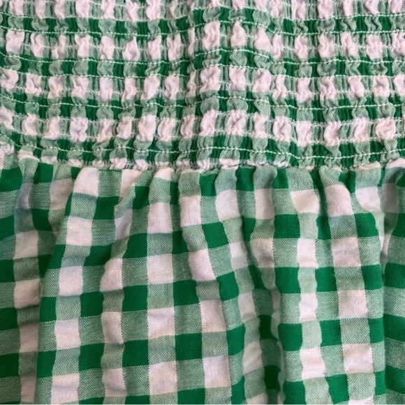 Old Navy Smocked Flutter Sleeve Gingham Mini Dress Fit and Flare Cottagecore M - Picture 14 of 15